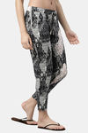 Enamor Viscose Loungewear Bottom - Black Abstract Tribe Aop — thumbnail 3